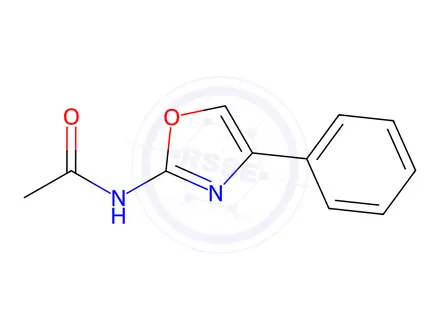 Chemical structure of N-(4-Phenyl-2-oxazolyl)acetamide