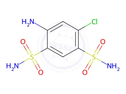 Chemical structure of Hydrochlorothiazide EP Impurity B (Benzothiadiazine USP Related Compound A)