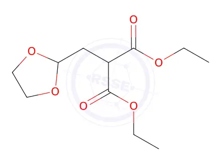 Chemical structure of Diethyl 2-((1,3-dioxolan-2-yl)methyl)malonate