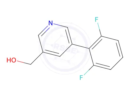 Chemical structure of (5-(2,6-Difluorophenyl)pyridin-3-yl)methanol