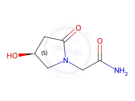 Chemical structure of (S)-Oxiracetam