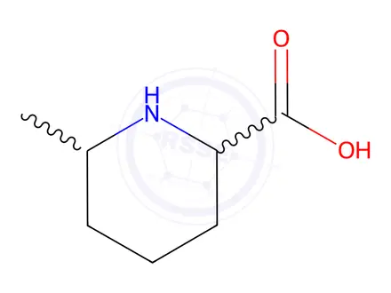 Chemical structure of 6-Methyl-2-piperidinecarboxylic acid hydrochloride