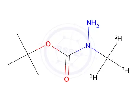 Chemical structure of tert-Butyl 1-(methyl-d3)hydrazine-1-carboxylate