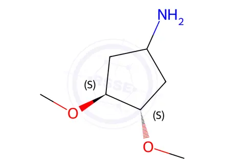 Chemical structure of (3S,4S)-3,4-Dimethoxycyclopentan-1-amine