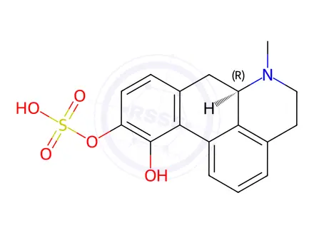 Chemical structure of (R)-Apomorphine-10-sulfate