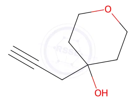Chemical structure of 4-(prop-2-yn-1-yl)oxan-4-ol
