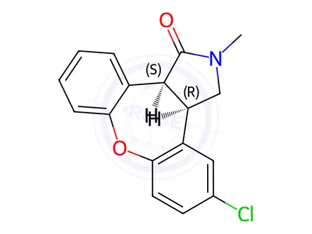 Chemical structure of Asenapine Maleate Impurity 9