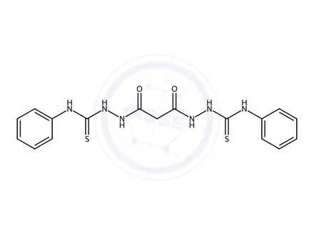 Chemical structure of 2,2'-Malonylbis(N-phenylhydrazine-1-carbothioamide)