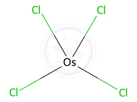 Chemical structure of Osmium tetrachloride