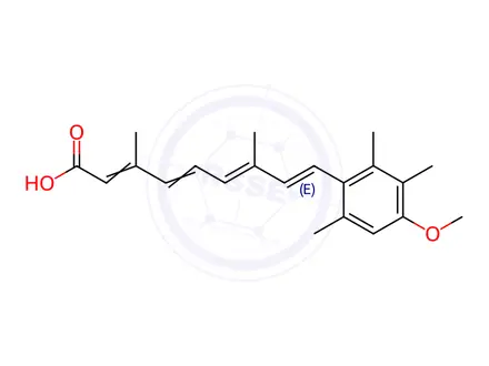 Chemical structure of 9-cis-Acitretin