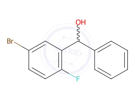 Chemical structure of (5-Bromo-2-fluorophenyl)(phenyl)methanol