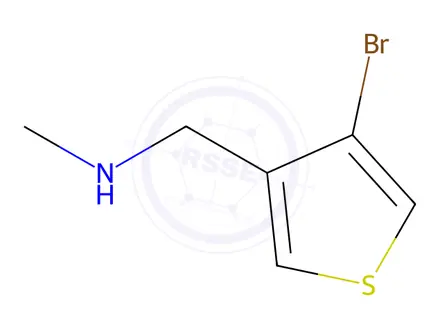 Chemical structure of (4-Bromo-thiophen-3-ylmethyl)-methyl-amine