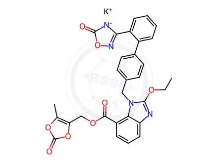 Chemical structure of Azilsartan Kamedoxomil