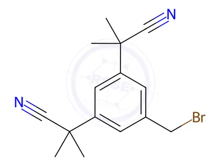 Chemical structure of Anastrozole EP Impurity C