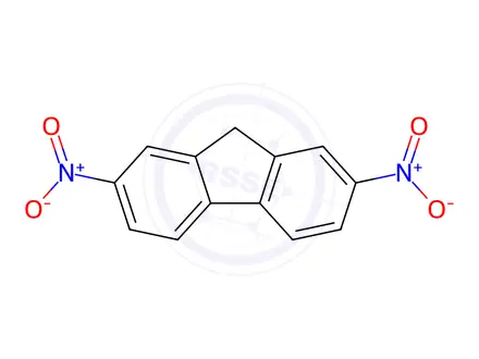 Chemical structure of 2,7-Dinitrofluorene