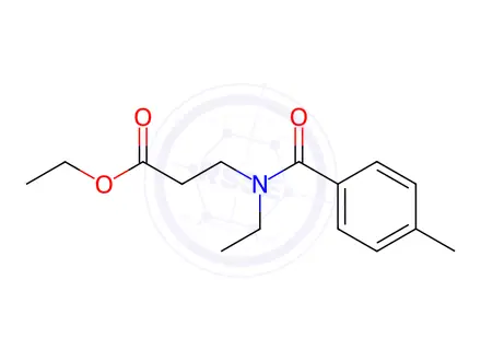 Chemical structure of Ethyl 3-(N-ethyl-4-methylbenzamido)propanoate