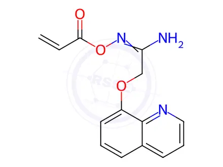 Chemical structure of N-(Acryloyloxy)-2-(quinolin-8-yloxy)acetimidamide
