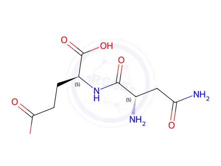 Chemical structure of H-ASN-GLU-OH