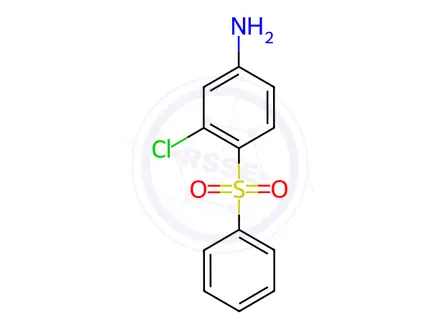 Chemical structure of 4-(benzenesulfonyl)-3-chloroaniline
