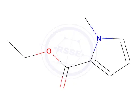 Chemical structure of ethyl 1-methyl-1H-pyrrole-2-carboxylate