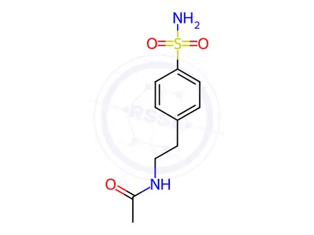 Chemical structure of Celecoxib Impurity (N-Acetyl-4-(2-Aminoethyl)-Benzenesulfonamide)