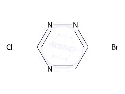 Chemical structure of 6-Bromo-3-Chloro-1,2,4-Triazine