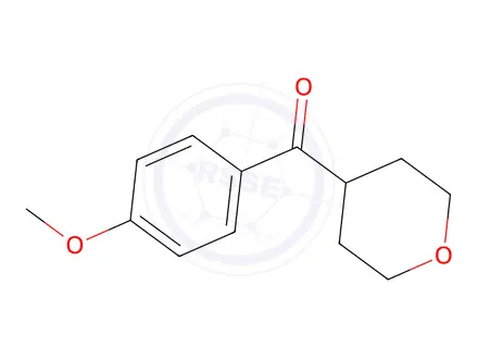 Chemical structure of 4-(4-methoxybenzoyl)oxane