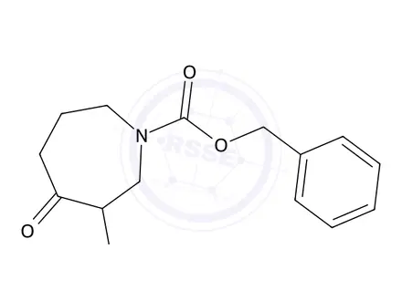 Chemical structure of Benzyl 3-bromo-4-oxoazepane-1-carboxylate