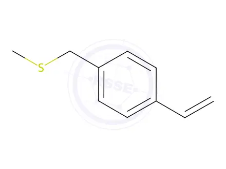 Chemical structure of Benzene, 1-ethenyl-4-[(methylthio)methyl]-