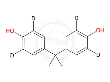 Chemical structure of Bisphenol-A-3,3',5,5'-[D4]