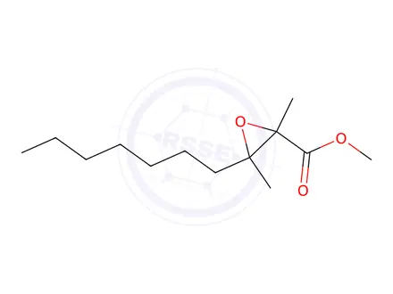 Chemical structure of Methyl 3-heptyl-2,3-dimethyloxirane-2-carboxylate