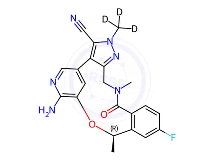 Chemical structure of Deulorlatinib