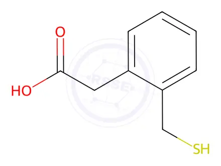 Chemical structure of 2-[2-(Sulfanylmethyl)phenyl]acetic acid