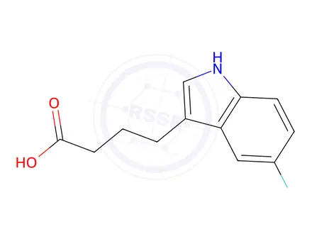 Chemical structure of 4-(5-Fluoro-1H-indol-3-yl)butanoic acid