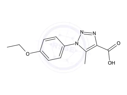 Chemical structure of 1-(4-Ethoxyphenyl)-5-methyl-1H-1,2,3-triazole-4-carboxylic acid