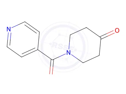 Chemical structure of 1-Isonicotinoylpiperidin-4-one
