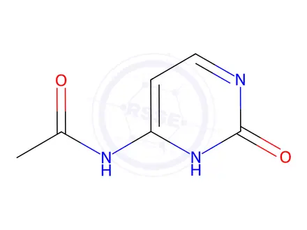 Chemical structure of N4-Acetylcytosine