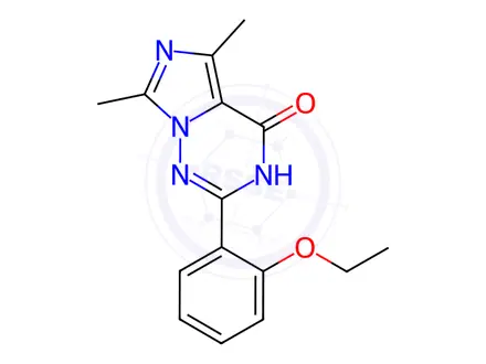 Chemical structure of 2-(2-Ethoxyphenyl)-5,7-dimethylimidazo[5,1-f][1,2,4]triazin-4(1H)-one