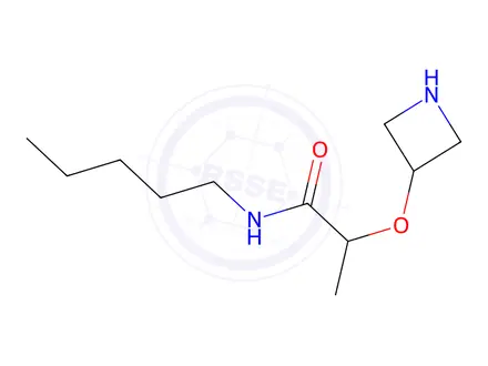 Chemical structure of 2-(Azetidin-3-yloxy)-N-pentylpropanamide