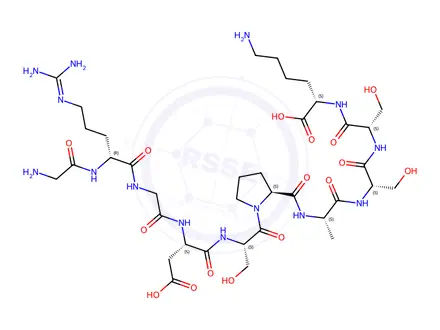 Chemical structure of G-{d-Arg}-GDSPASSK