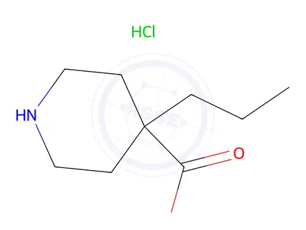 Chemical structure of 4-Propylpiperidine-4-carboxylic acid hydrochloride