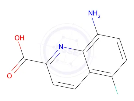 Chemical structure of 8-Amino-5-fluoroquinoline-2-carboxylic acid