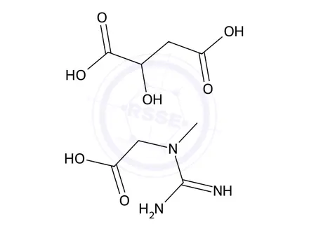 Chemical structure of N-Carbamimidoyl-N-methylglycine hemi-2-hydroxysuccinic acid salt