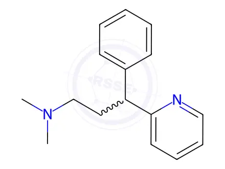 Chemical structure of Pheniramine (Dexchlorpheniramine EP Impurity A)