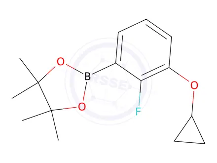 Chemical structure of 2-(3-Cyclopropoxy-2-fluorophenyl)-4,4,5,5-tetramethyl-1,3,2-dioxaborolane