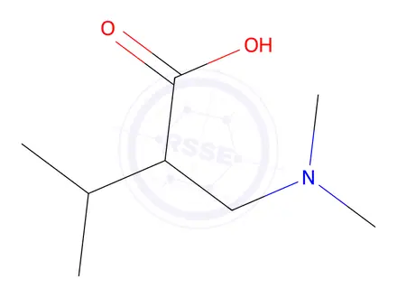 Chemical structure of 2-((Dimethylamino)methyl)-3-methylbutanoic acid