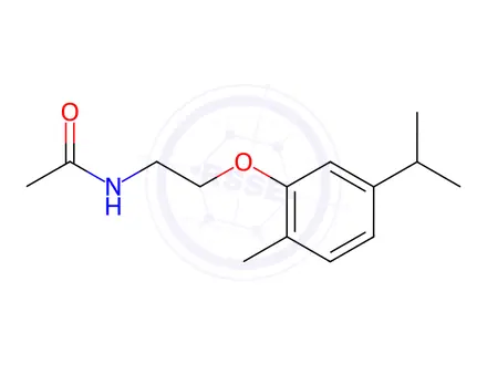 Chemical structure of N-(2-(5-isopropyl-2-methylphenoxy)ethyl)acetamide