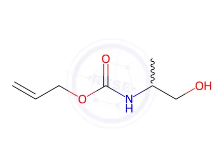 Chemical structure of Carbamic acid, N-(2-hydroxy-1-methylethyl)-, 2-propen-1-yl ester