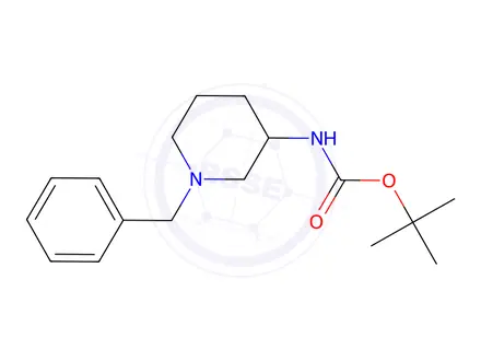 Chemical structure of tert-Butyl (1-benzylpiperidin-3-yl)carbamate