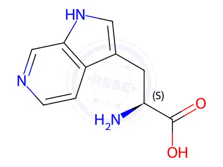 Chemical structure of (S)-2-Amino-3-(1H-pyrrolo[2,3-c]pyridin-3-yl)propanoic Acid